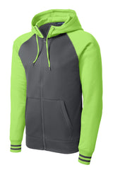 Sport-Tek Men's Sport-Wick Varsity Fleece Full-Zip Hooded Jacket