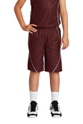 Sport-Tek Youth PosiCharge Mesh Reversible Spliced Short