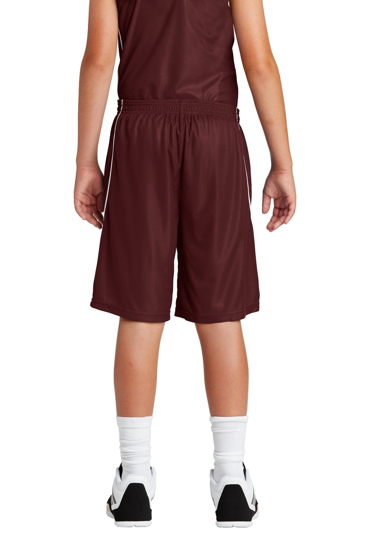 Sport-Tek Youth PosiCharge Mesh Reversible Spliced Short