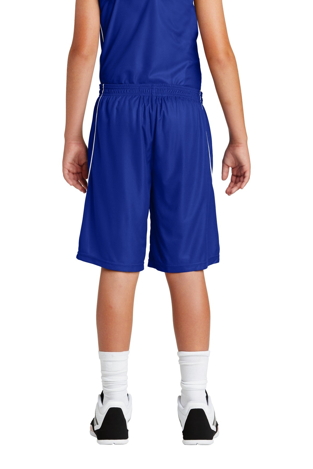 Sport-Tek Youth PosiCharge Mesh Reversible Spliced Short