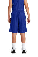 Sport-Tek Youth PosiCharge Mesh Reversible Spliced Short