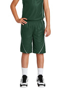 Sport-Tek Youth PosiCharge Mesh Reversible Spliced Short