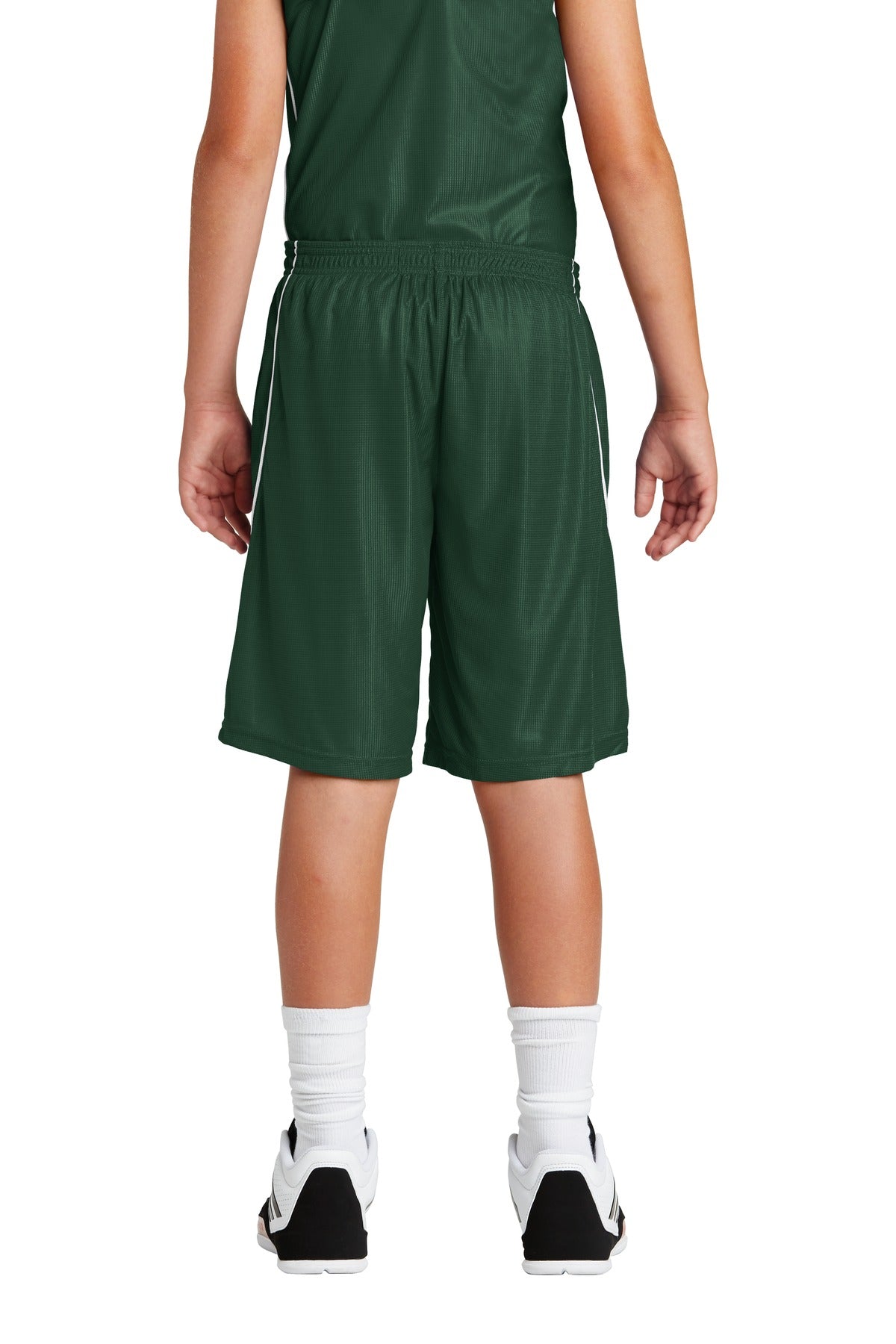 Sport-Tek Youth PosiCharge Mesh Reversible Spliced Short