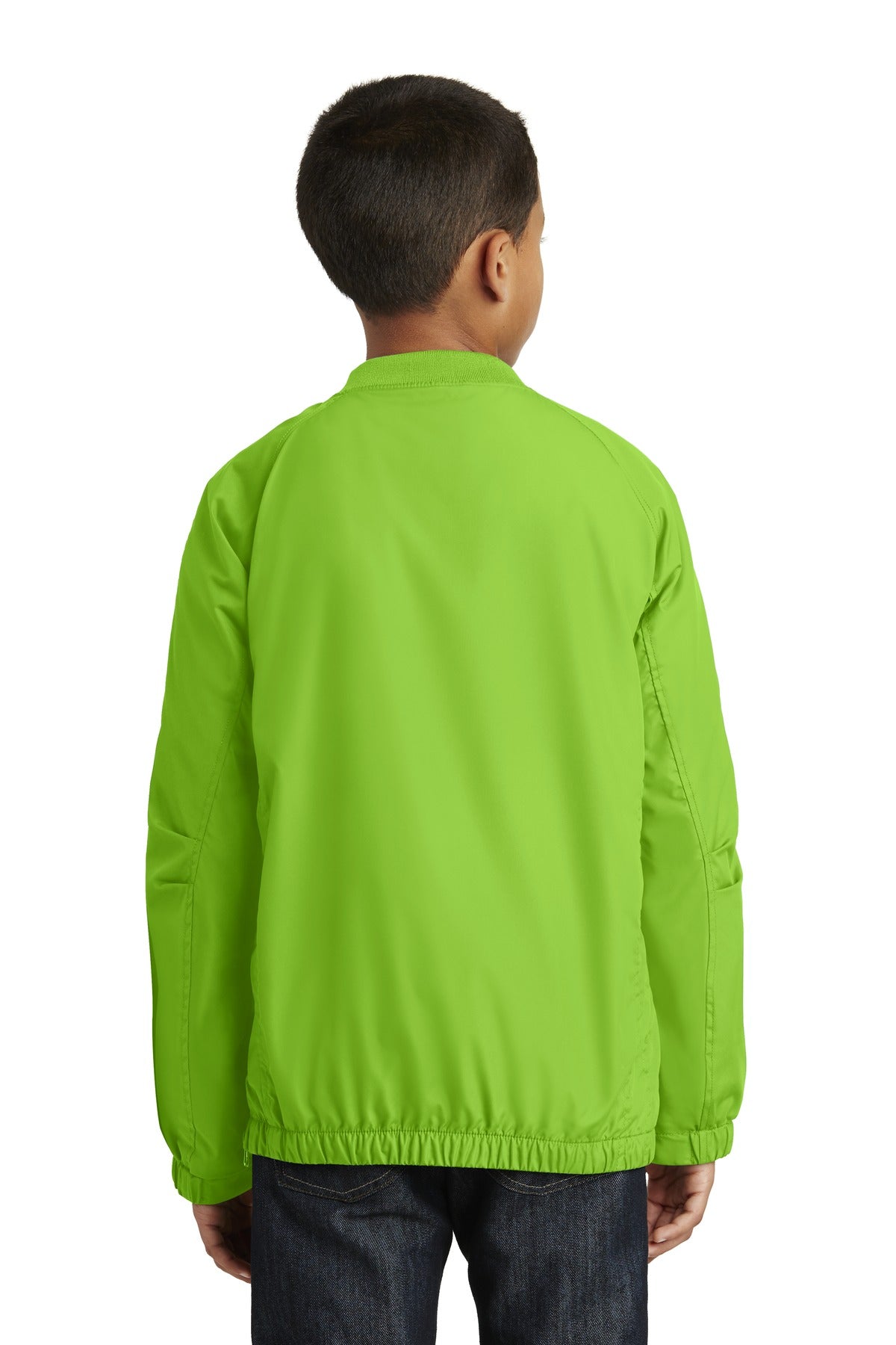 Sport-Tek Youth V-Neck Raglan Wind Shirt YST72