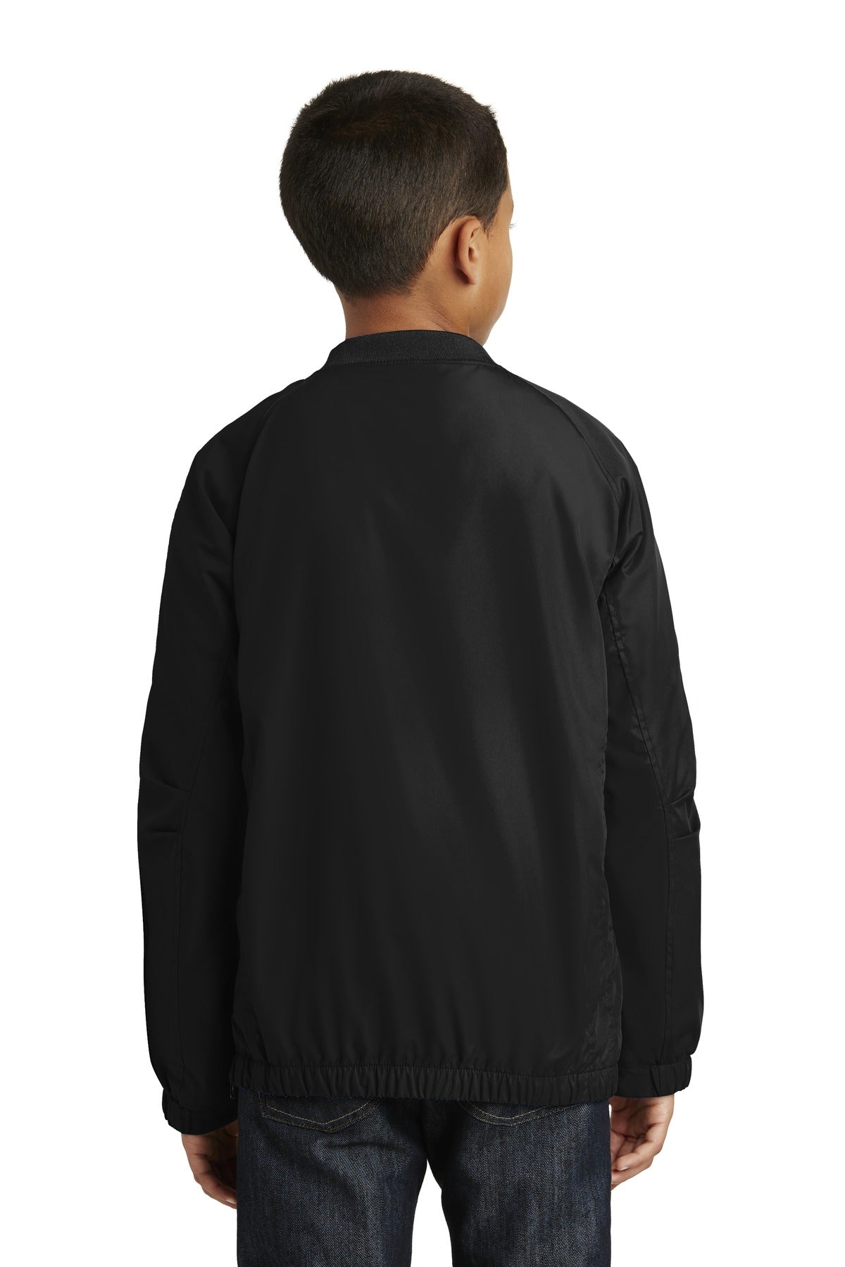 Sport-Tek Youth V-Neck Raglan Wind Shirt YST72