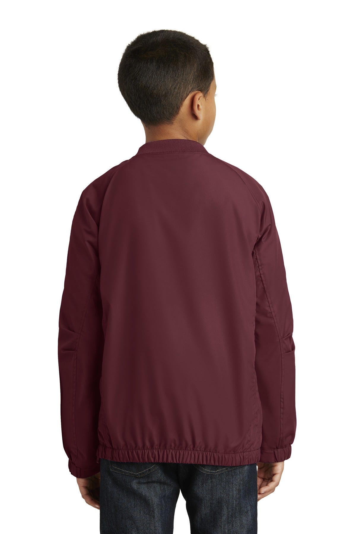 Sport-Tek Youth V-Neck Raglan Wind Shirt YST72