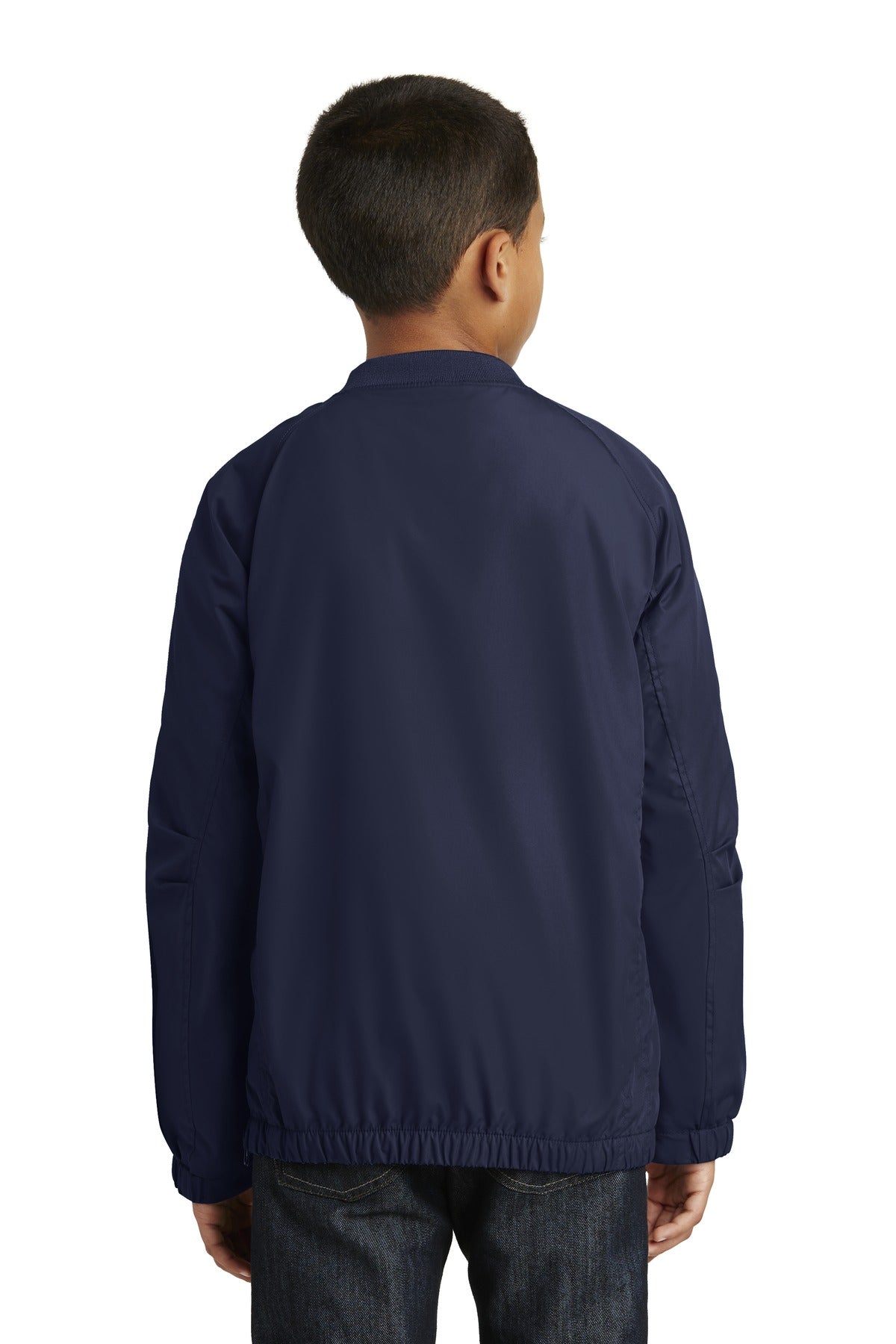 Sport-Tek Youth V-Neck Raglan Wind Shirt YST72