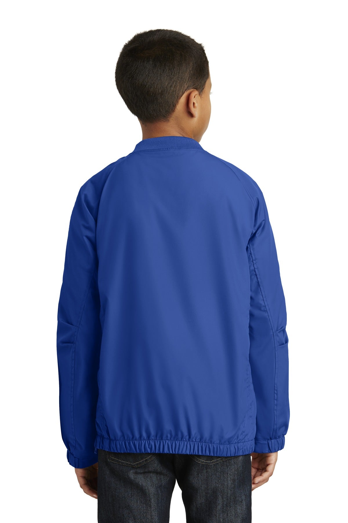 Sport-Tek Youth V-Neck Raglan Wind Shirt YST72