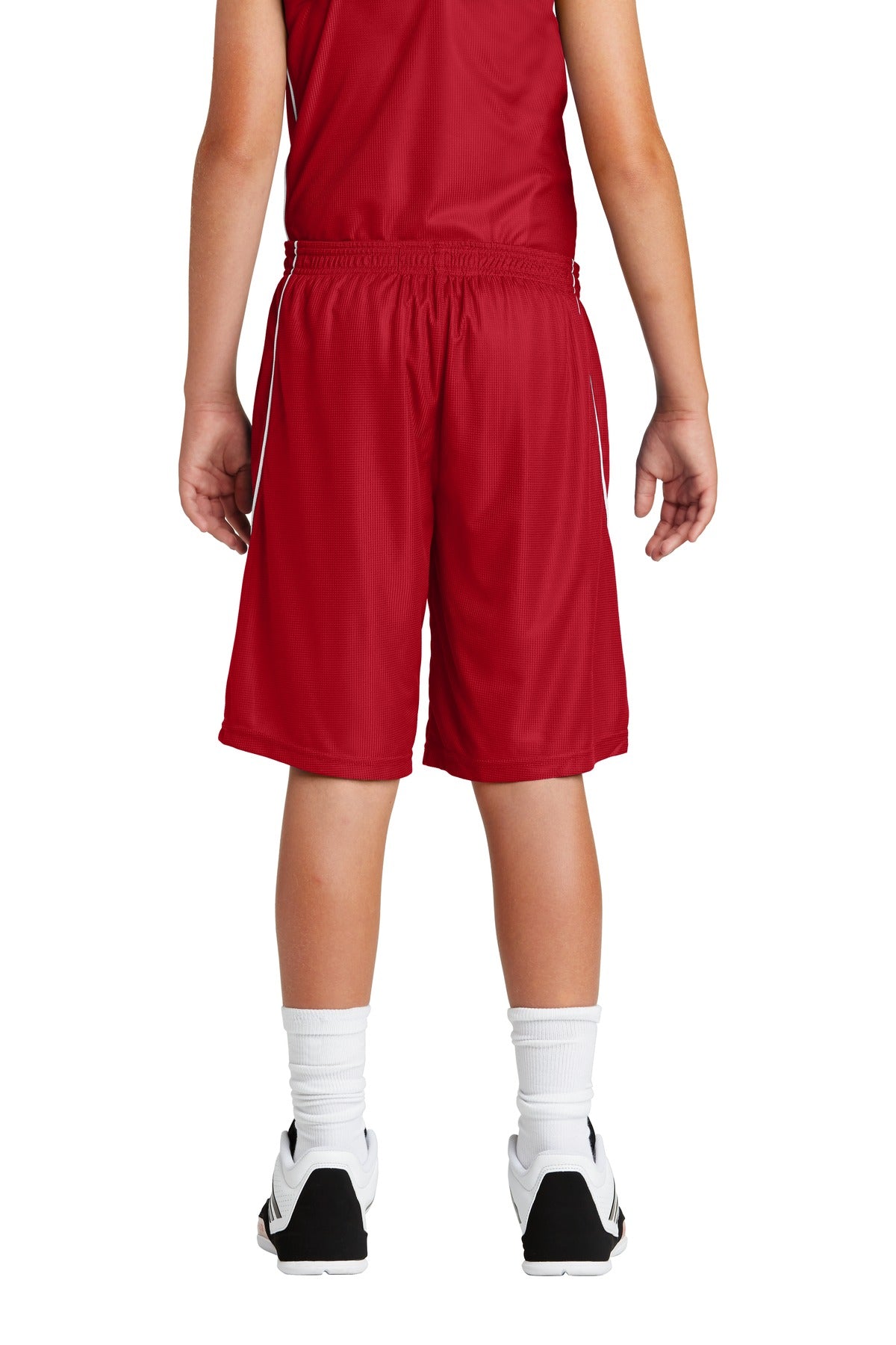 Sport-Tek Youth PosiCharge Mesh Reversible Spliced Short
