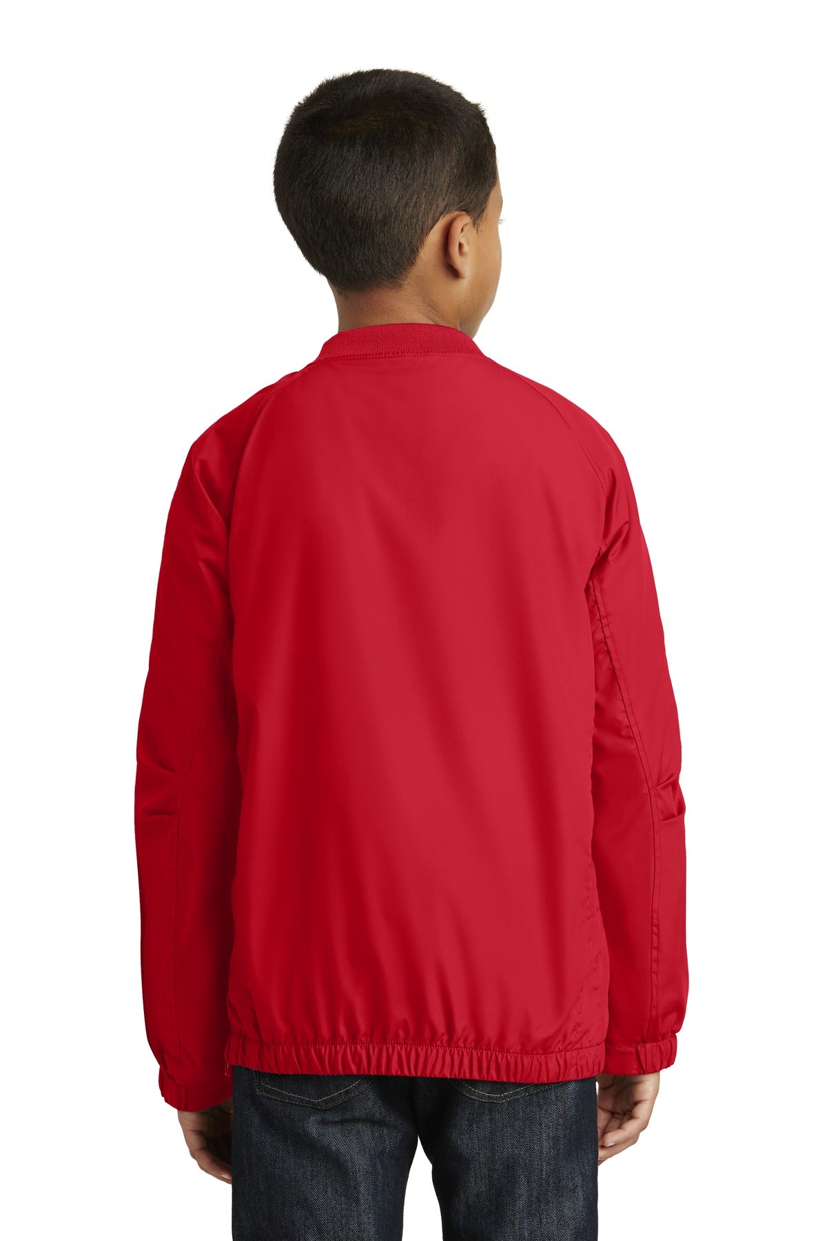 Sport-Tek Youth V-Neck Raglan Wind Shirt YST72