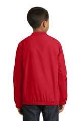 Sport-Tek Youth V-Neck Raglan Wind Shirt YST72