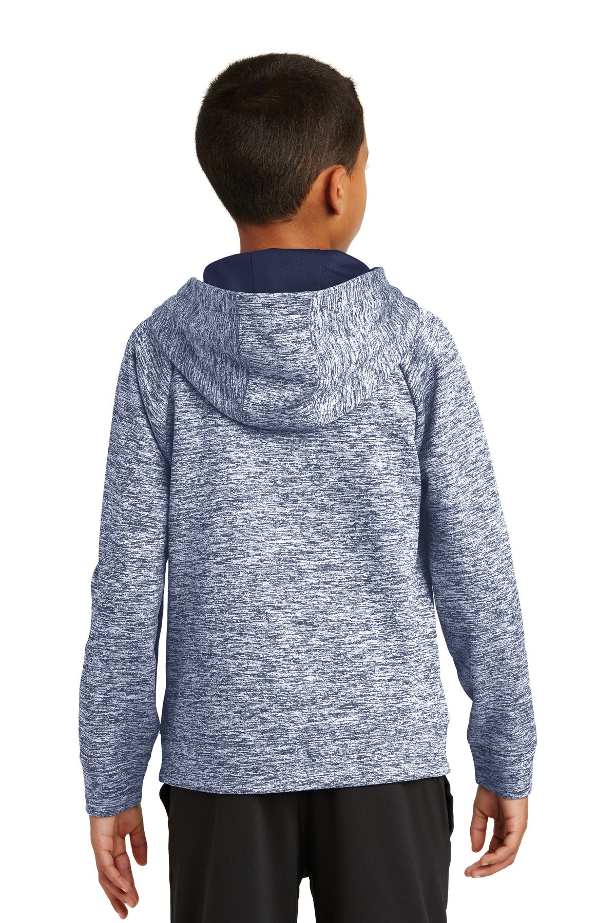 Sport-Tek Youth PosiCharge Electric Heather Fleece Hooded Pullover YST225