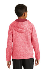 Sport-Tek Youth PosiCharge Electric Heather Fleece Hooded Pullover YST225