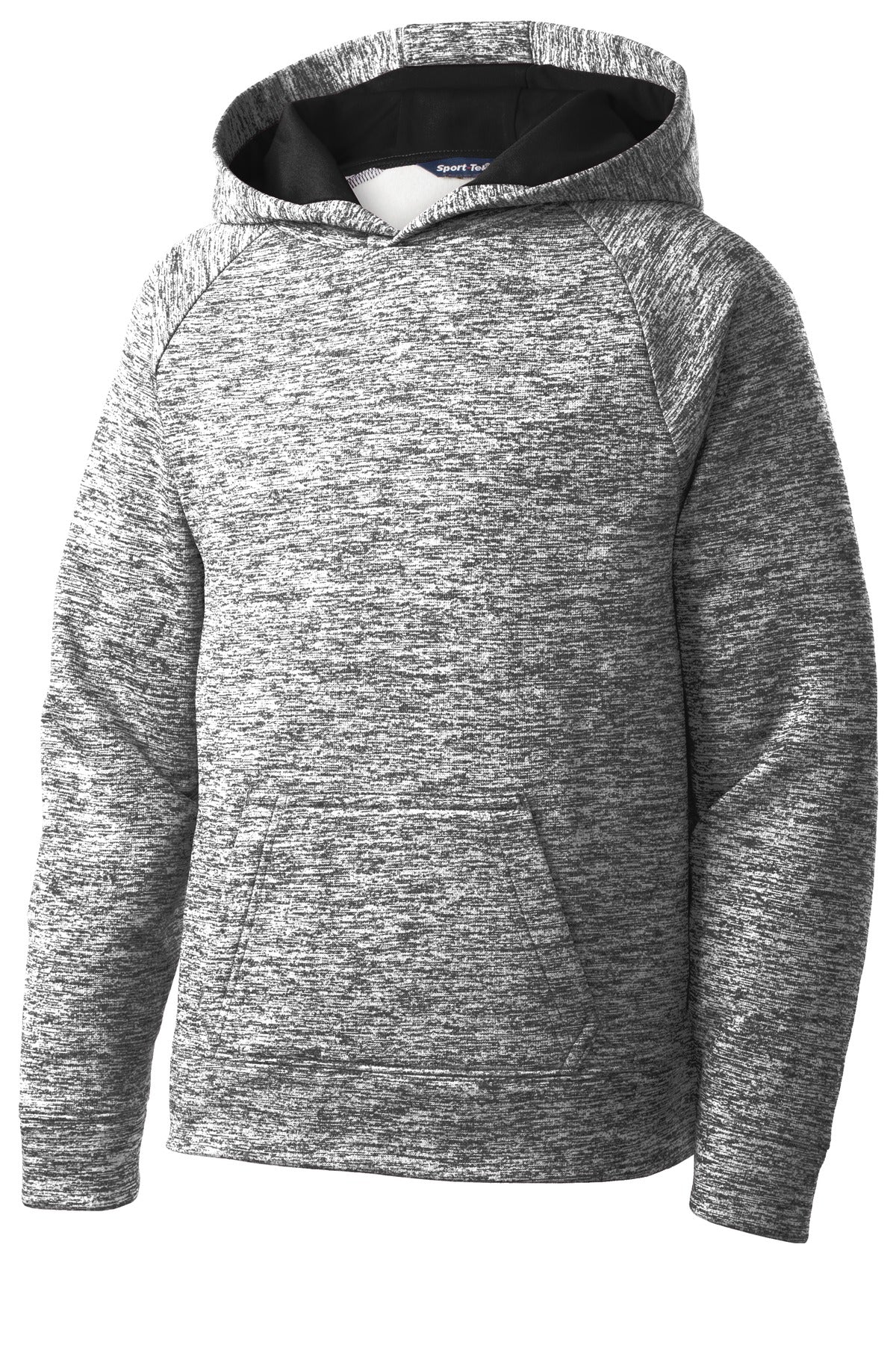Sport-Tek Youth PosiCharge Electric Heather Fleece Hooded Pullover YST225