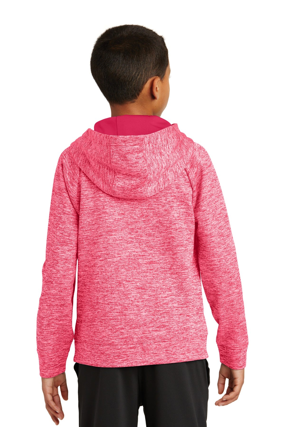 Sport-Tek Youth PosiCharge Electric Heather Fleece Hooded Pullover YST225