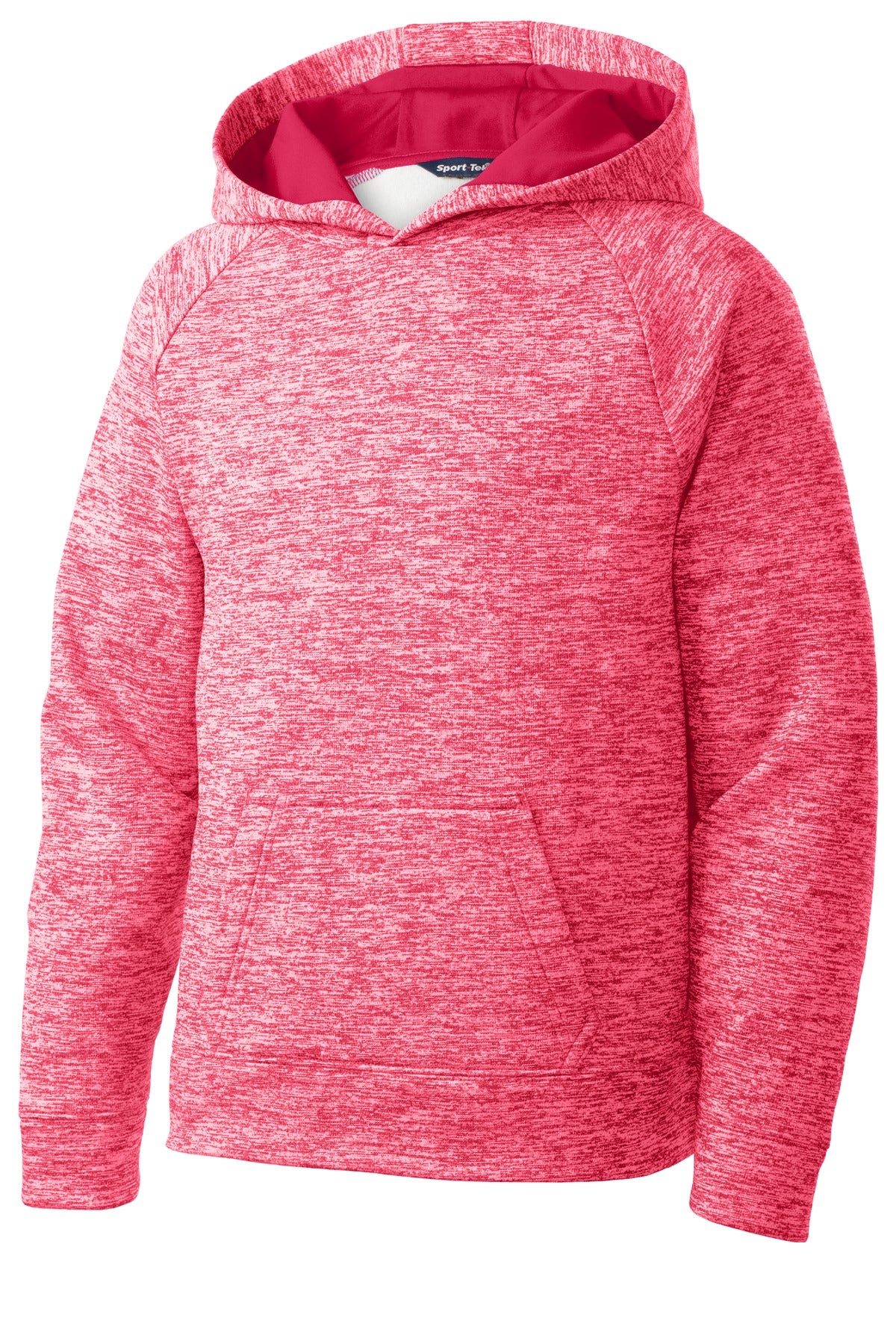 Sport-Tek Youth PosiCharge Electric Heather Fleece Hooded Pullover YST225