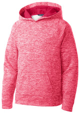 Sport-Tek Youth PosiCharge Electric Heather Fleece Hooded Pullover YST225
