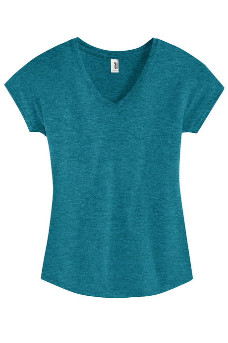 Anvil Women's Tri-Blend V-Neck Tee. 6750VL Anvil
