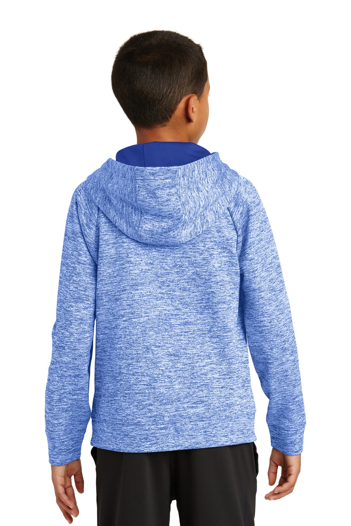 Sport-Tek Youth PosiCharge Electric Heather Fleece Hooded Pullover YST225