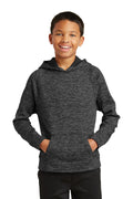 Sport-Tek Youth PosiCharge Electric Heather Fleece Hooded Pullover YST225