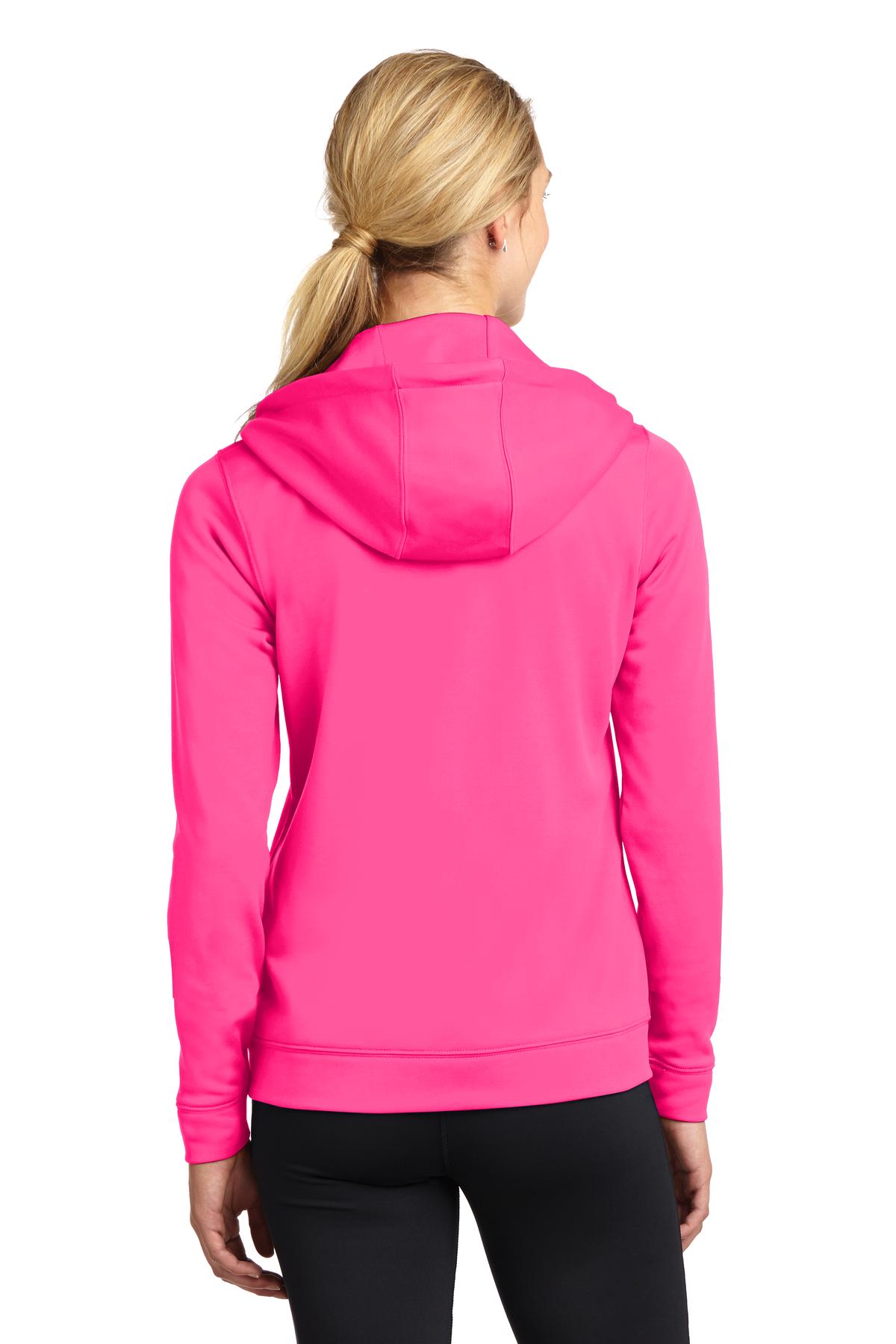 Sport-Tek Women's Sport-Wick Fleece Full-Zip Hooded Jacket