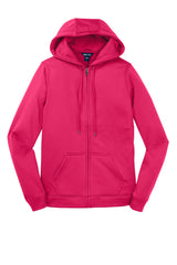 Sport-Tek Women's Sport-Wick Fleece Full-Zip Hooded Jacket