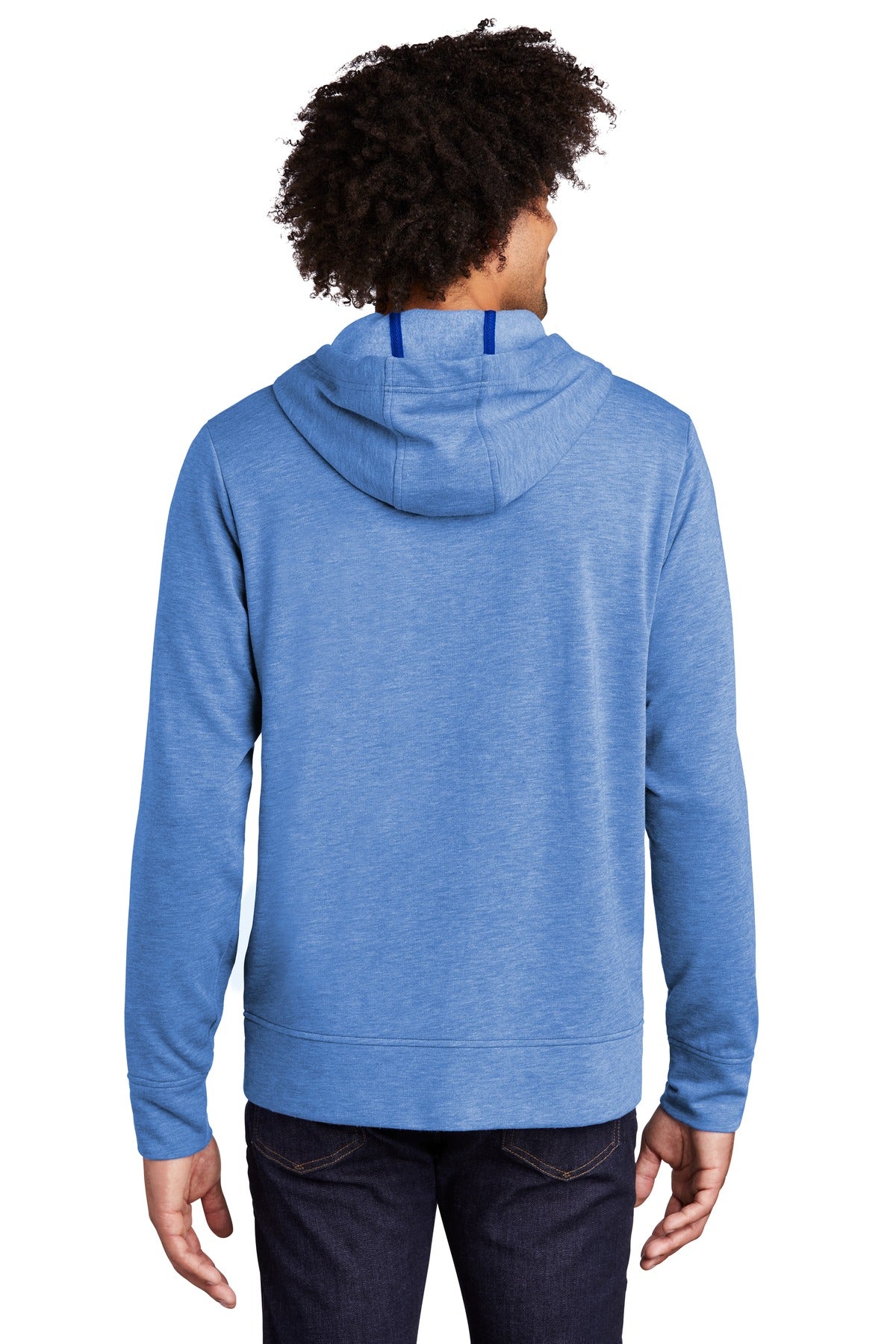 Sport-Tek Women's PosiCharge Tri-Blend Wicking Fleece Full-Zip Hooded Jacket. ST293
