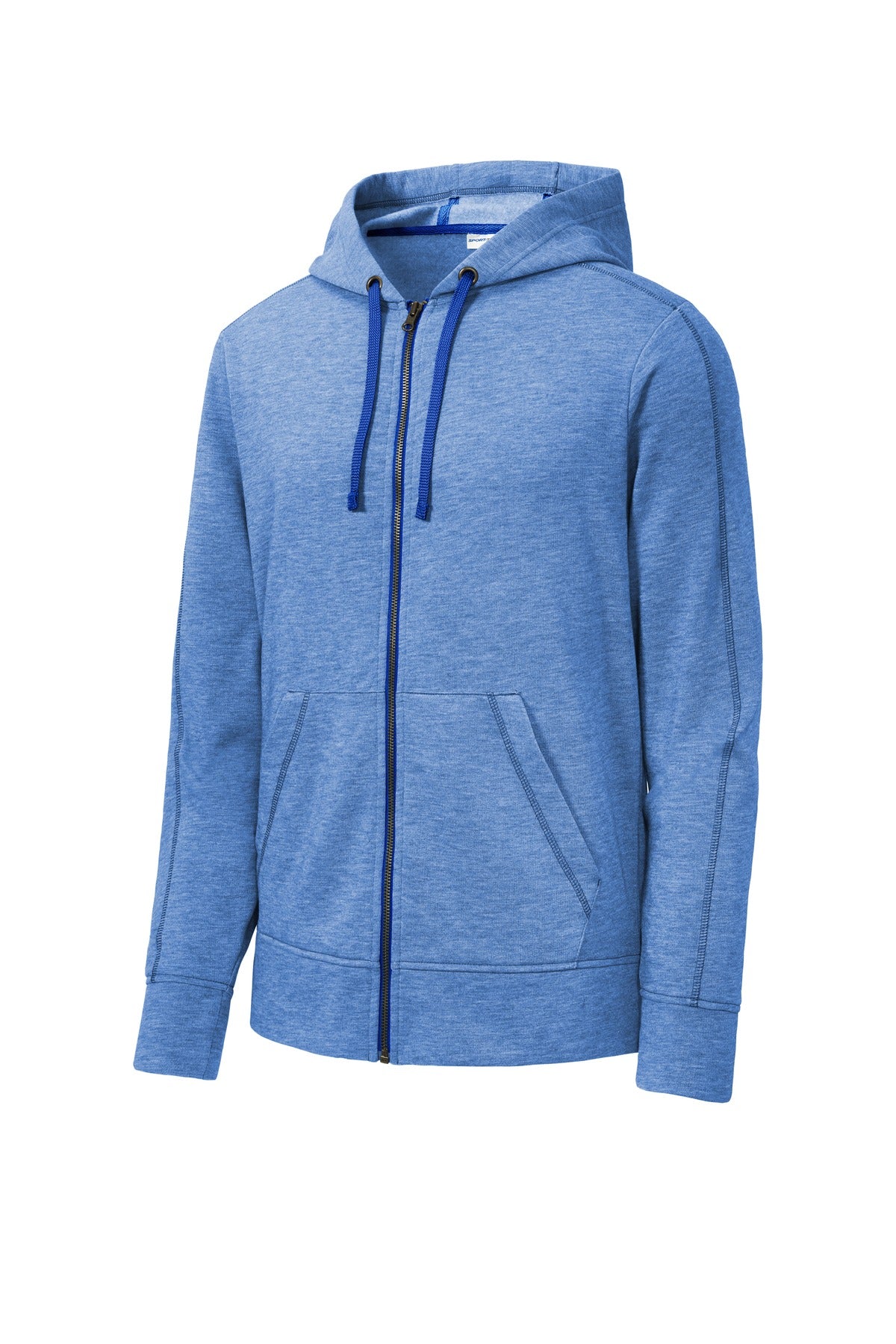 Sport-Tek Women's PosiCharge Tri-Blend Wicking Fleece Full-Zip Hooded Jacket. ST293