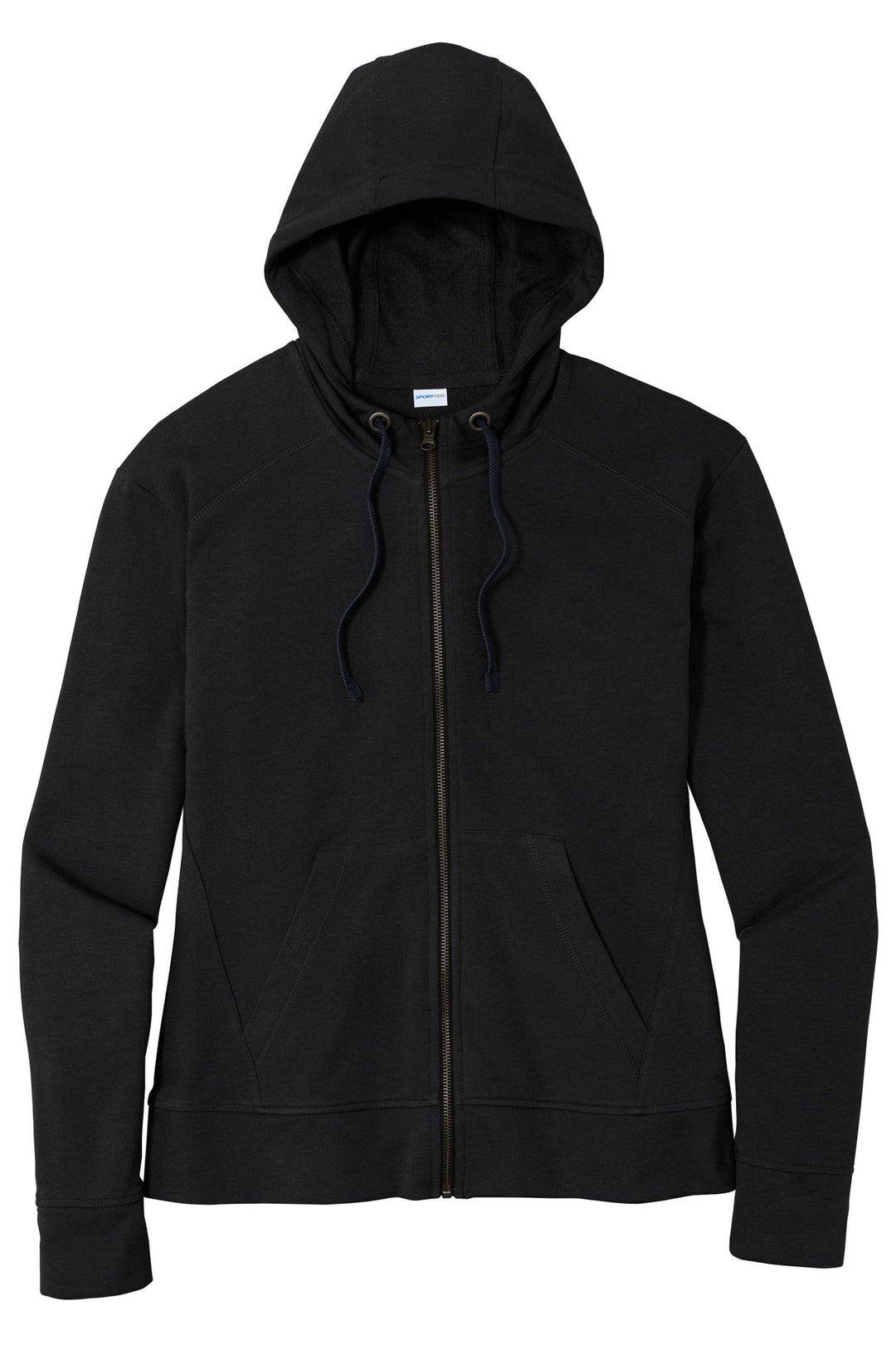Sport-Tek Women's PosiCharge Tri-Blend Wicking Fleece Full-Zip Hooded Jacket. LST293