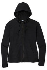 Sport-Tek Women's PosiCharge Tri-Blend Wicking Fleece Full-Zip Hooded Jacket. LST293