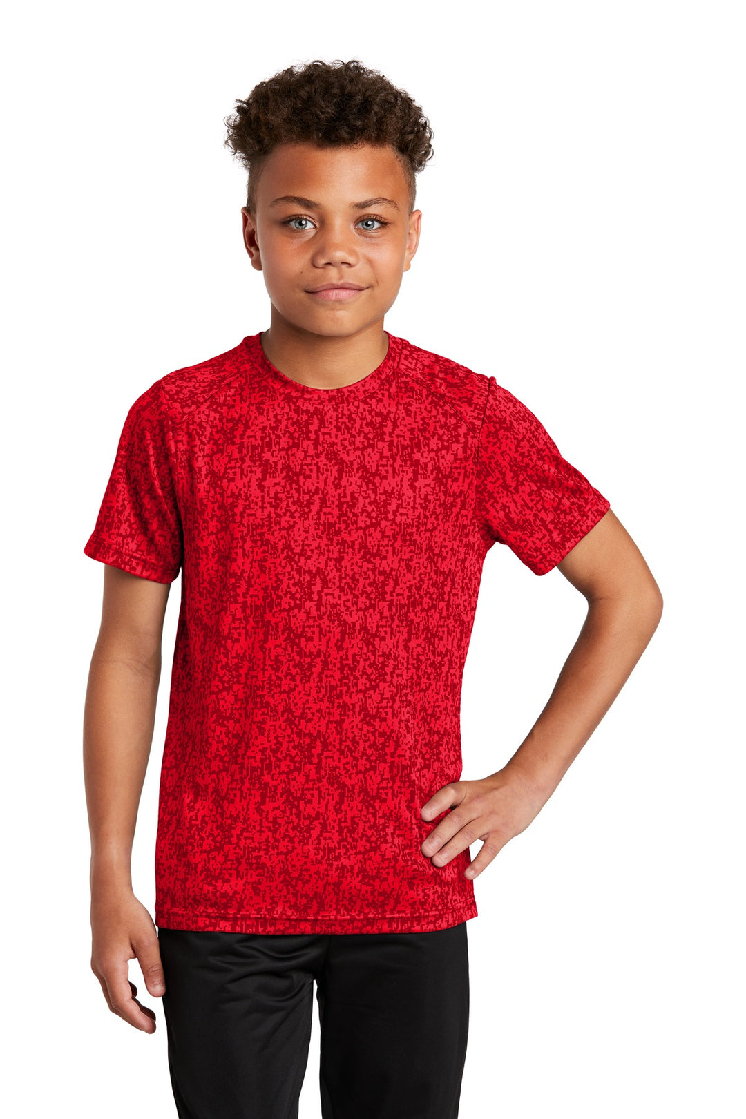 Sport-Tek Youth Digi Camo Tee YST460
