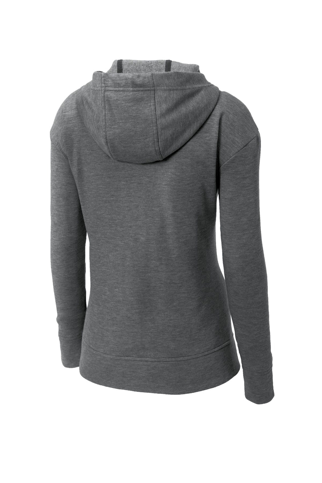 Sport-Tek Women's PosiCharge Tri-Blend Wicking Fleece Full-Zip Hooded Jacket. LST293