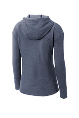 Sport-Tek Women's PosiCharge Tri-Blend Wicking Fleece Full-Zip Hooded Jacket. LST293