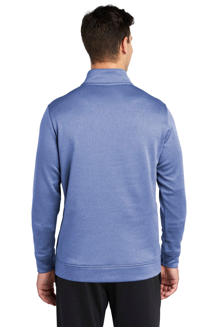Sport-Tek Men's PosiCharge Sport-Wick Heather Fleece 1/4-Zip Pullover