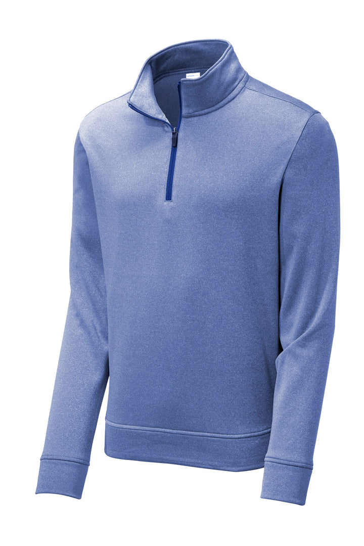 Sport-Tek Men's PosiCharge Sport-Wick Heather Fleece 1/4-Zip Pullover