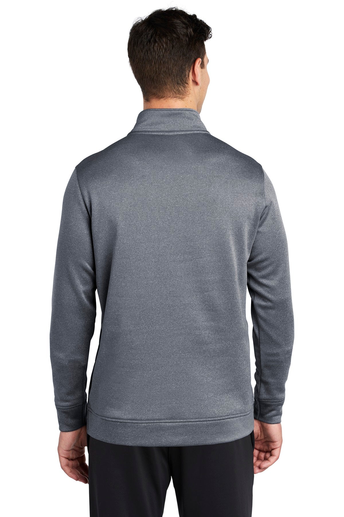 Sport-Tek Men's PosiCharge Sport-Wick Heather Fleece 1/4-Zip Pullover