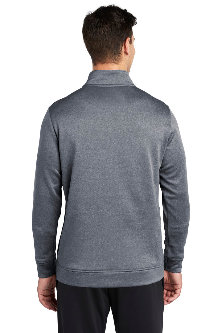 Sport-Tek Men's PosiCharge Sport-Wick Heather Fleece 1/4-Zip Pullover