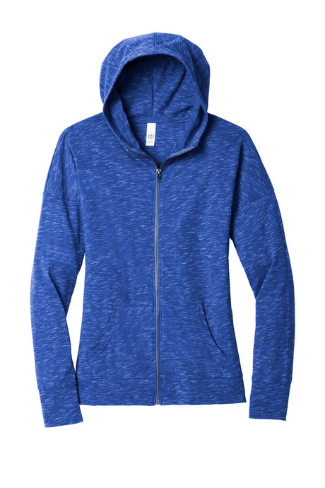 District Women's Medal Full-Zip Hoodie. DT665 District