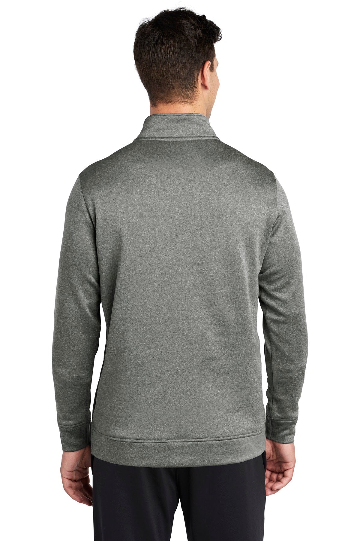 Sport-Tek Men's PosiCharge Sport-Wick Heather Fleece 1/4-Zip Pullover