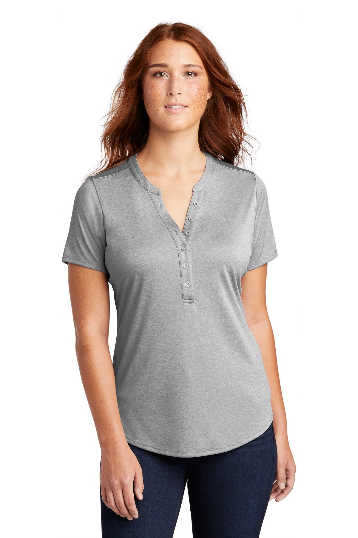 Sport-Tek Women's Endeavor Henley. LST468