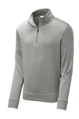 Sport-Tek Men's PosiCharge Sport-Wick Heather Fleece 1/4-Zip Pullover