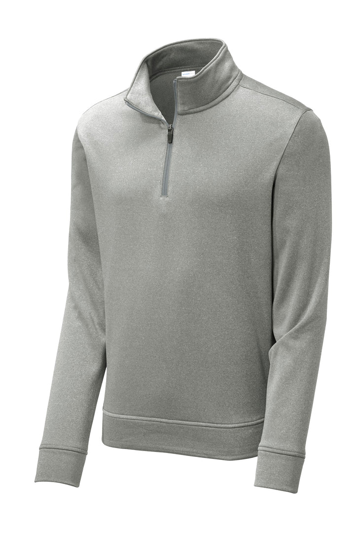 Sport-Tek Men's PosiCharge Sport-Wick Heather Fleece 1/4-Zip Pullover