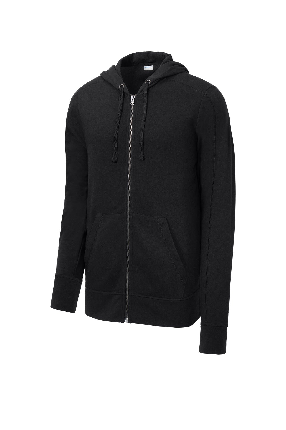 Sport-Tek Women's PosiCharge Tri-Blend Wicking Fleece Full-Zip Hooded Jacket. ST293