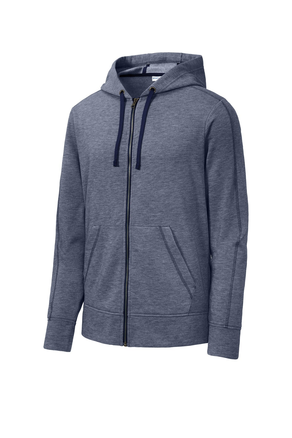 Sport-Tek Women's PosiCharge Tri-Blend Wicking Fleece Full-Zip Hooded Jacket. ST293