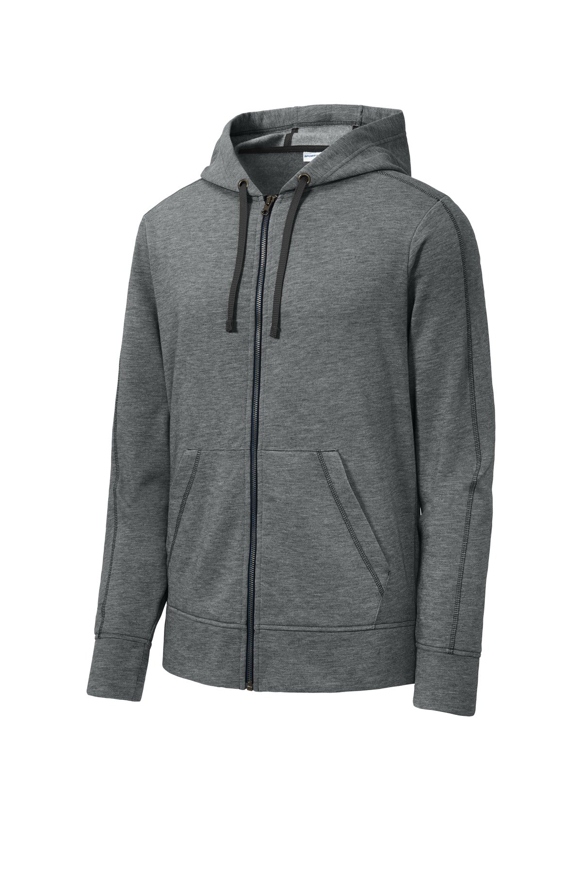 Sport-Tek Women's PosiCharge Tri-Blend Wicking Fleece Full-Zip Hooded Jacket. ST293