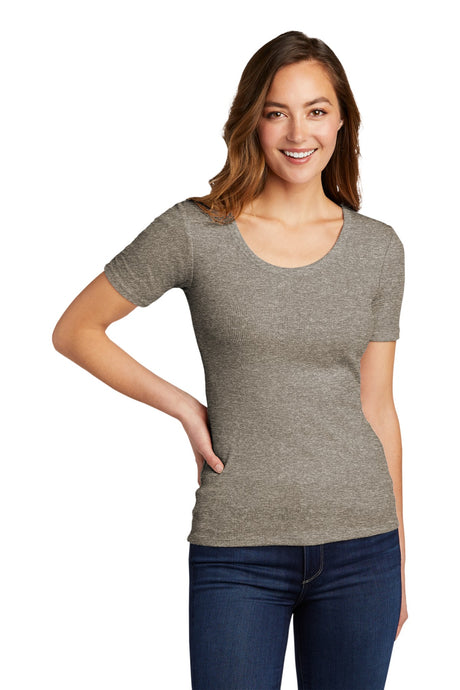 District Women's V.I.T.Rib Scoop Neck Tee DT6020 District