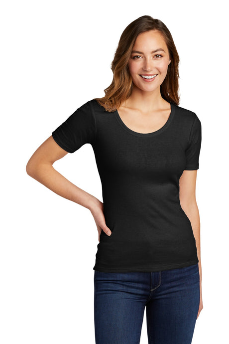 District Women's V.I.T.Rib Scoop Neck Tee DT6020 District