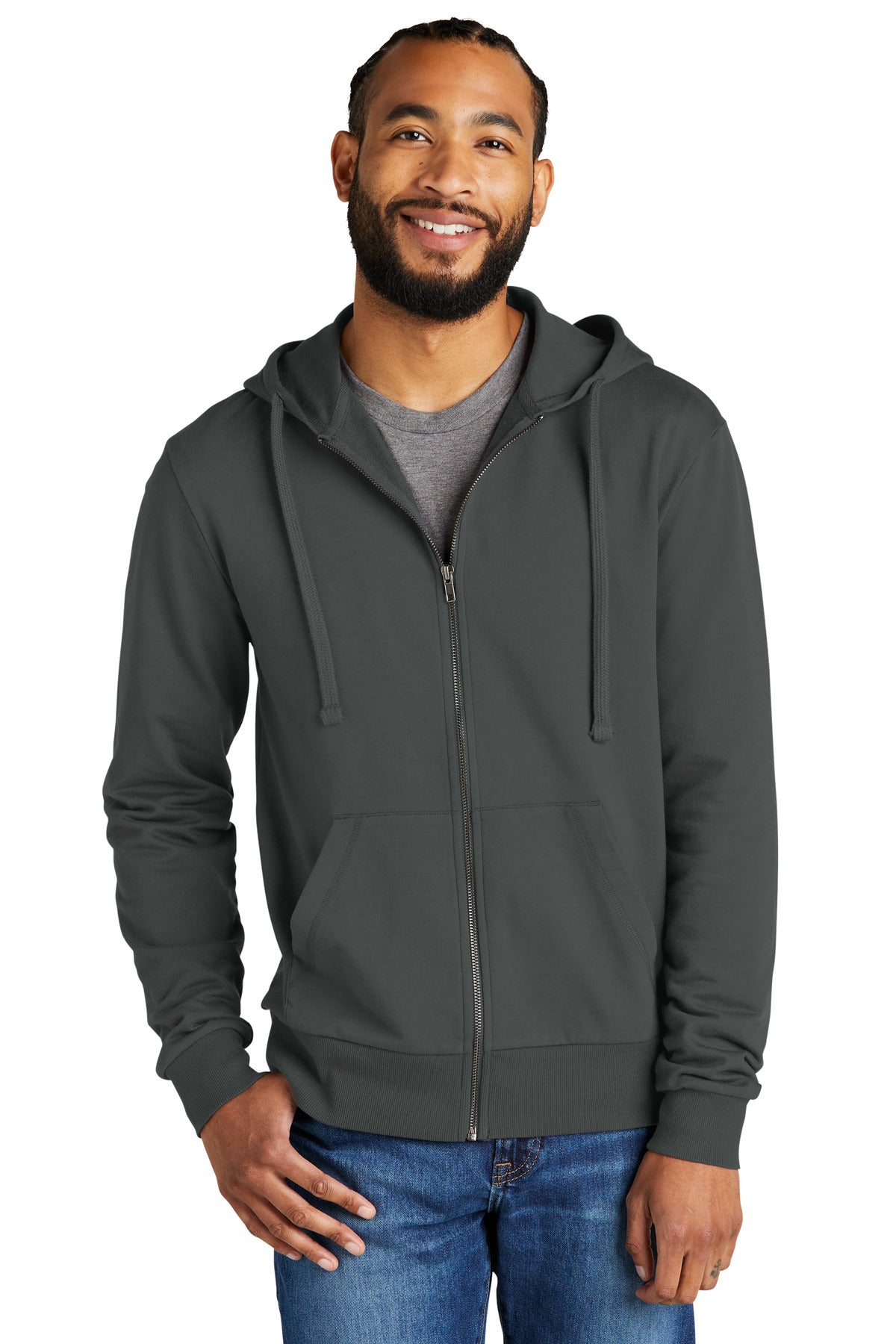 Allmade Men's Organic French Terry Full-Zip Hoodie AL4002 Allmade