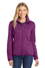 Port Authority Women's Sweater Fleece Jacket. L232