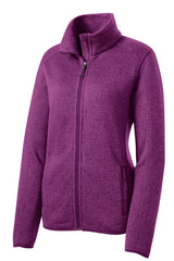 Port Authority Women's Sweater Fleece Jacket. L232
